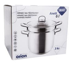 Orion Hrnec na těstoviny ANETT 6 l, 3 díly, poklice - rozbaleno