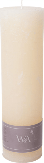 Wittkemper Svíčka rustikální bílá 8,5 x 8,5 x 30 cm