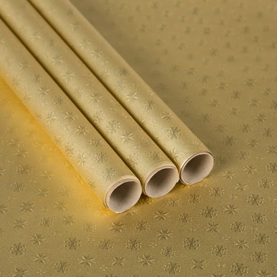 Giftisimo Balicí papír 3x 1,5 m, zlaté vločky