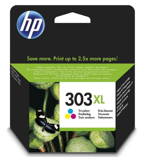 HP Inkoustová náplň HP 303XL (T6N03AE) CMY