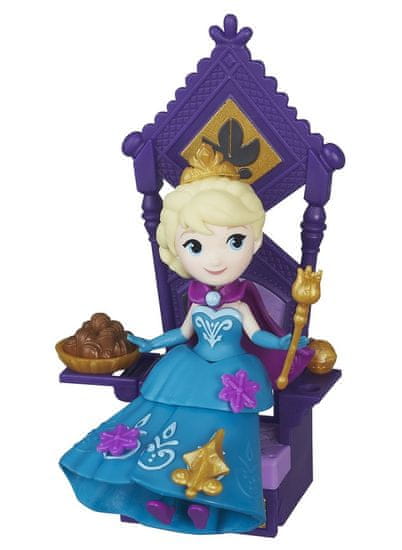 Disney Frozen malá panenka Elsa s trůnem