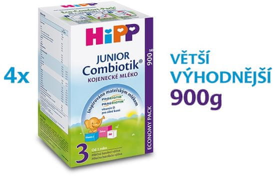 HiPP 3 Junior Combiotik - 4 x 900g