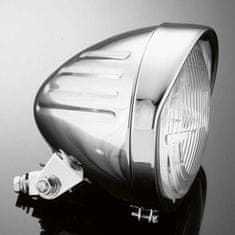 Highway-Hawk hlavní motocyklové světlo TECH GLIDE, d=140mm, E-mark, chrom (1ks)
