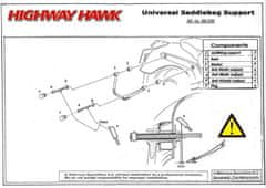 Highway-Hawk podpěry brašen , universální (2ks)