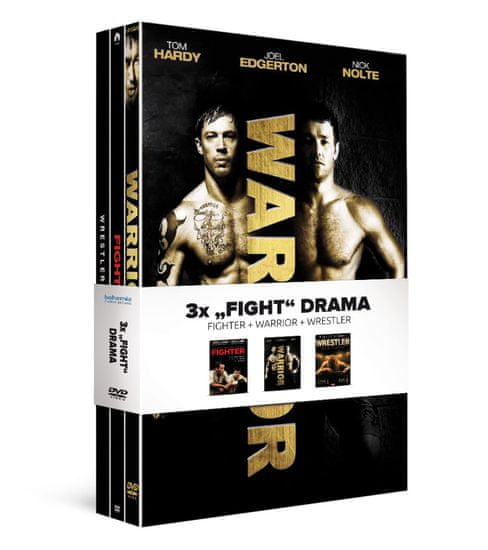 3x "Fight" drama (3DVD): Fighter + Warrior + Wrestler - DVD