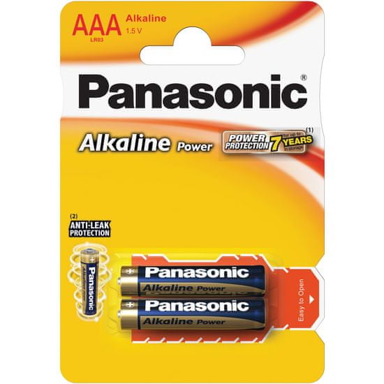 Panasonic Alkaline Power AAA LR03 2BP