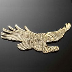 Highway-Hawk emblém samolepící, EAGLE 155x70mm (orel), mosaz