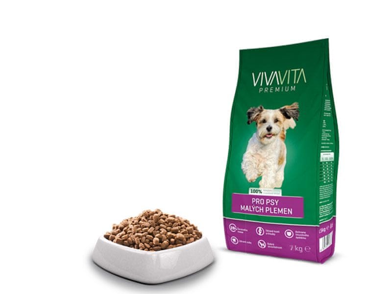 Levně vivavita granule pro dospělé psy malých plemen 7 kg