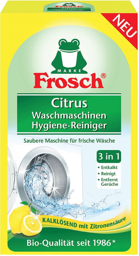 Levně Frosch EKO Hygienický čistič pračky Citrón 250 g