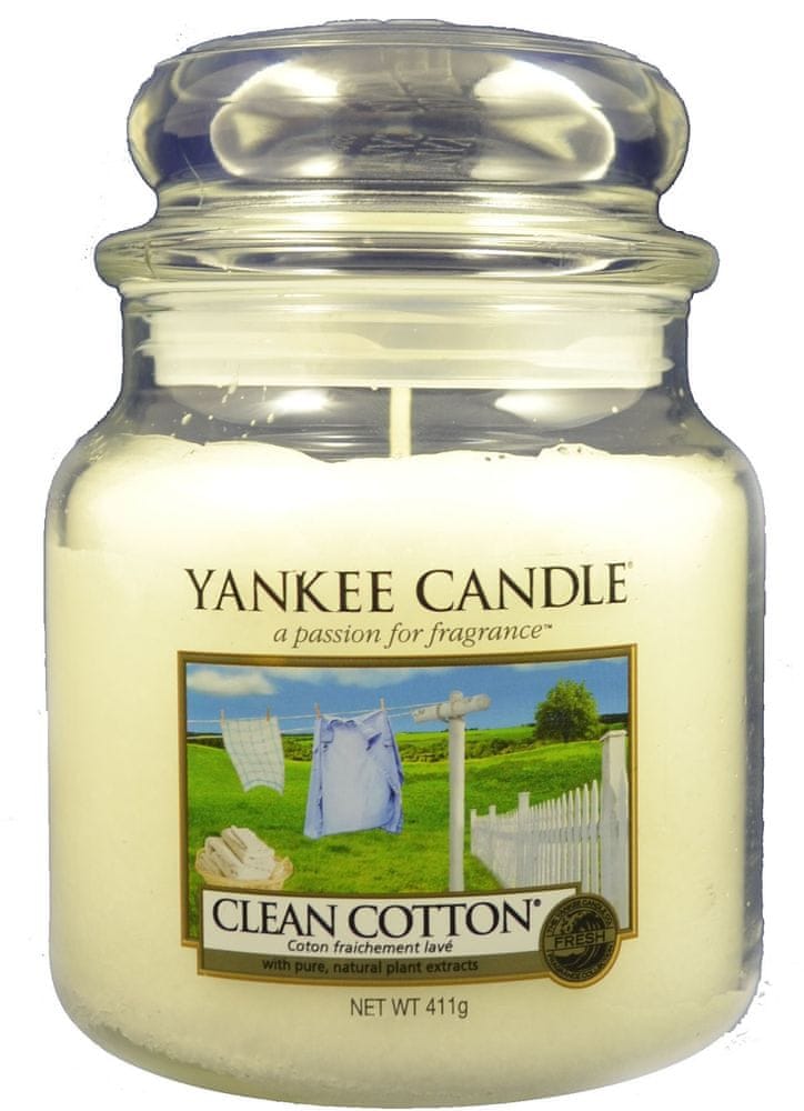 Yankee Candle Clean Cotton Classic střední 411 g