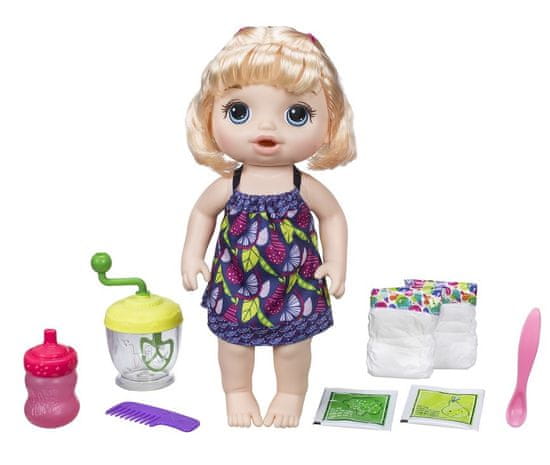 Hasbro Baby Alive Blonďatá panenka s mixérem