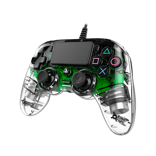 Nacon Wired Compact Controller / PS4, průhledný zelený (ps4hwnaconwicccgreen)