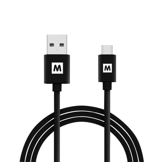 MAX kabel micro USB 2.0 1m, černá