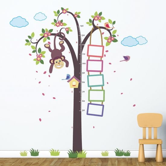 Walplus Samolepky na zeď, strom s opičkou