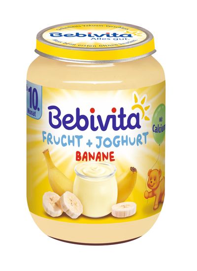 Bebivita Ovoce & jogurt, banán - 6x190g exp. 30.6.2018