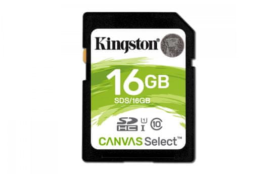 Kingston SDHC 16GB Canvas Select 80R Class 10 UHS-I (SDS/16GB)