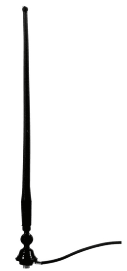 CarPoint Černá gumová anténa,45cm