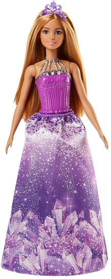 Mattel Barbie princezna - fialová čelenka
