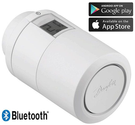 Levně DANFOSS Eco™ Bluetooth, inteligentní radiátorová termostatická hlavice, bílá