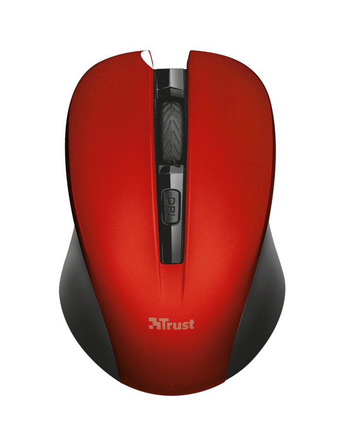 Trust Mydo Silent Click Wireless Mouse - red (21871) - použité