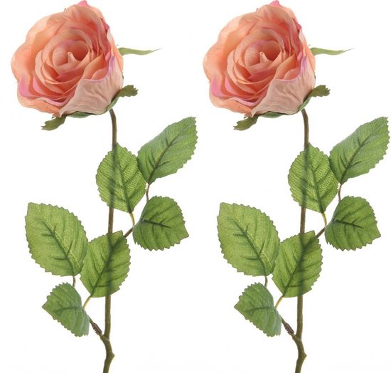 Kaemingk Růže broskvová 45 cm, 2 ks