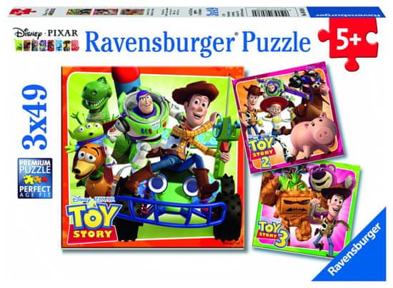 Ravensburger Toy Story historie hraček 3x49 dílků