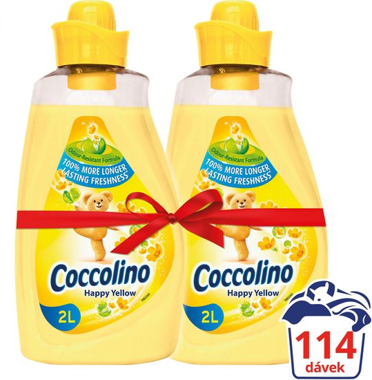 Coccolino Happy Yellow aviváž 2x 2l (114 praní)