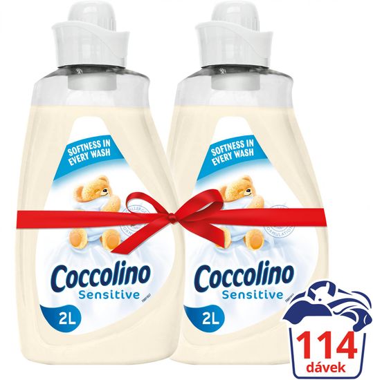 Coccolino Happy Sensitive aviváž 2x 2l (114 praní)