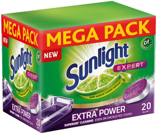 Sunlight All in 1 Extra Power Mega Pack Tablety do myčky 120 ks