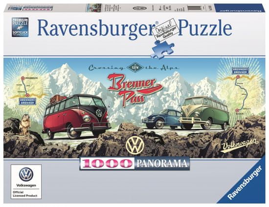 Ravensburger Přes Alpy s VW 1000 dílků