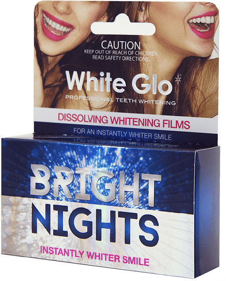 White Glo Bright Nights rozpouštěcí zubní pásky