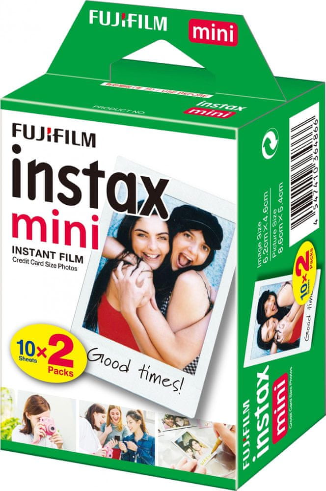 Levně FujiFilm Instax Mini Instant Film Glossy 20ks (EU 2 10x2/PK)