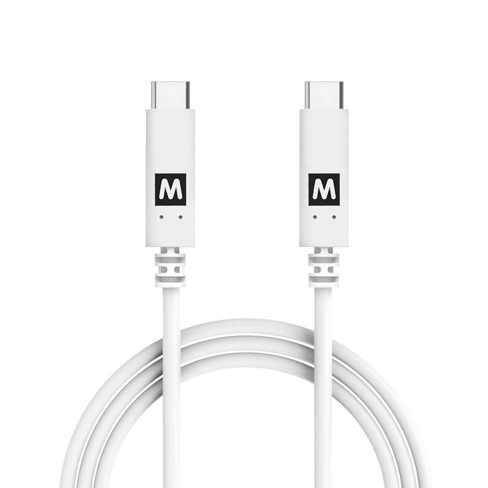 MAX Propojovací datový kabel USB 3.1 Gen1, USB C 2m, bílá