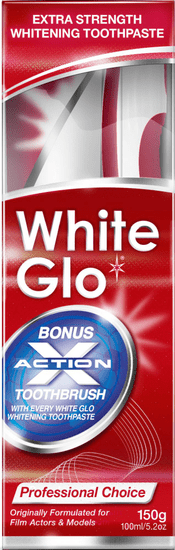 White Glo Zubní pasta Profesional 150 g + kartáček + mezizubní kartáček