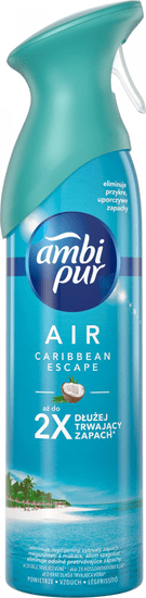 Ambi Pur Spray Caribbean Escape Osvěžovač vzduchu 300 ml