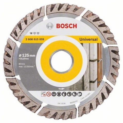 Levně Bosch Diamantový dělicí kotouč Standard for Universal 125 × 22,23 mm