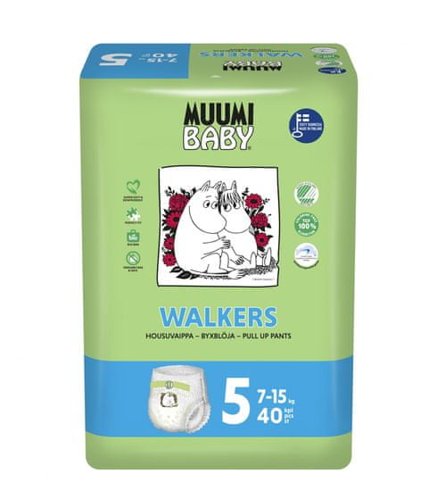 MUUMI BABY Walkers 5 Maxi+ (7-15 kg) 40 ks