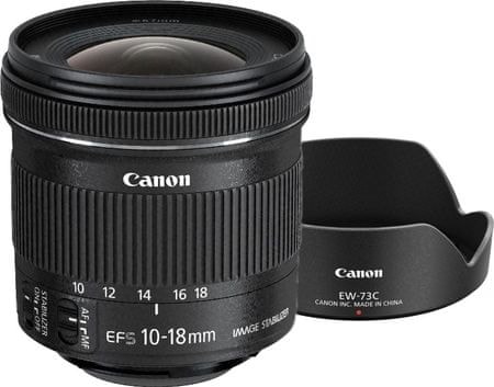 VÃ½sledek obrÃ¡zku pro Canon EF-S 10-18 f/4,5-5,6 IS STM