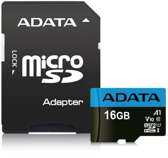 Adata MicroSDHC 16GB UHS-I 85/20MB/s + ad (AUSDH16GUICL10A1-RA1)