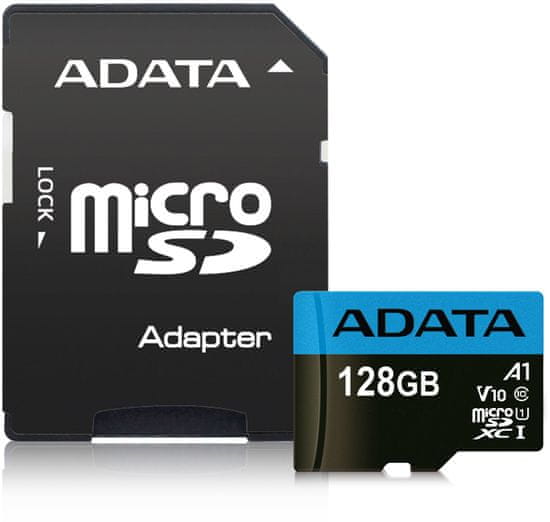 Adata MicroSDXC 128GB UHS-I 85/20MB/s + ad (AUSDX128GUICL10A1-RA1)
