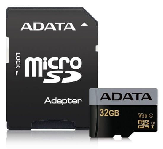 Adata Premier Pro microSDHC UHS-I U3 32GB + ad (AUSDH32GUI3V30G-RA1)
