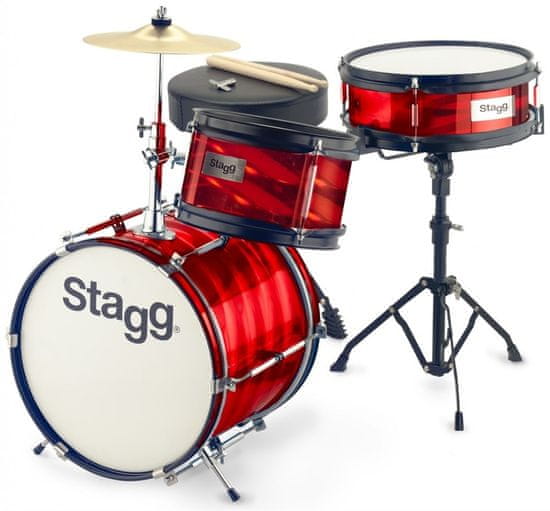 Stagg Junior 3/12B Red Dětská bicí souprava