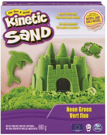 Kinetic Sand Neonové barvy zelená 680 g