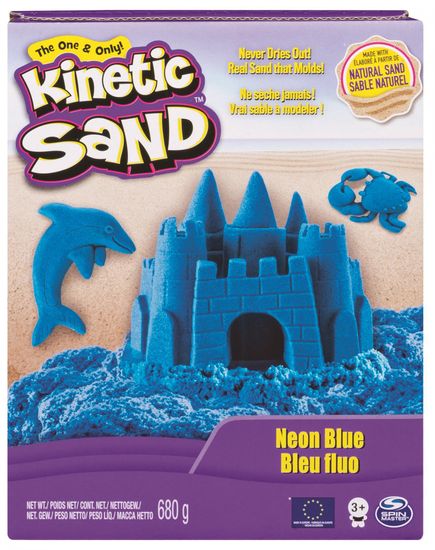 Kinetic Sand Neonové barvy modrá 680 g