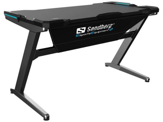 Sandberg herní stůl Fighter Gaming Desk šedý