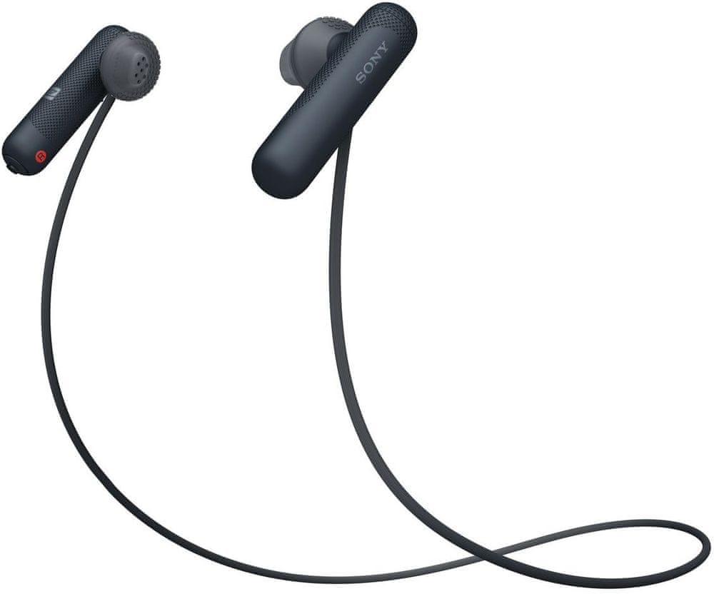 Sony WI-SP500 bezdrátová sluchátka, černá