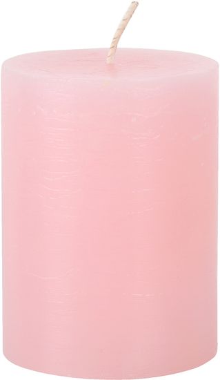 Toro Svíčka rustikální růžová 7,5 x 10 cm