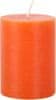 Toro Svíčka rustikální oranžová 7,5 x 10 cm