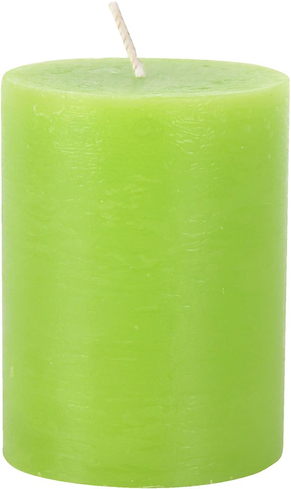 Toro Svíčka rustikální zelená 7,5 x 10 cm
