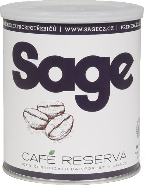 SAGE Café Reserva, zrnková káva 250 g